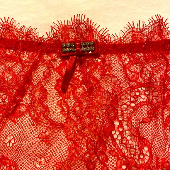 NWOT Incanto Luxury Lace Leather detailed panties size M - Picture 2 of 6